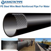 Factory Wholsale HDPE Pipe Tube with Steel Wire Meshed Black Pn16